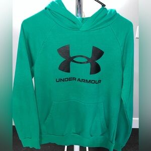 Under Armour Teal Hoodie with Black Logo